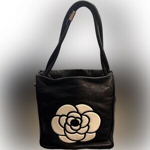 CHANEL RARE Lamb Skin Camellia  Floral Small  Bag🔥